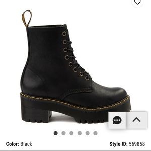 Womens Dr. Martens Shriver Hi 8-Eye
Platform Boot - Black